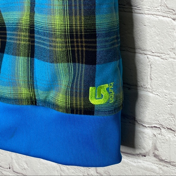 Burton Dry Ride Ho Chi Minh Plaid Hooded Vest M - Picture 7 of 10